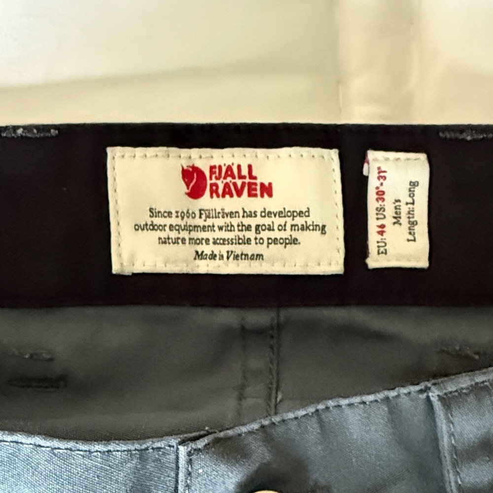 Fjallraven Slate Cargo Pants for Men